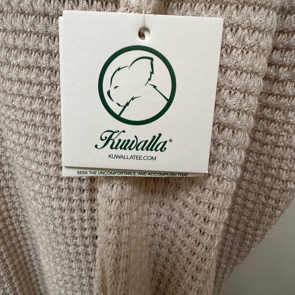 ✨ NWT Kuwalla Tee Waffle knit oversized button shirt XL - Picture 10 of 16
